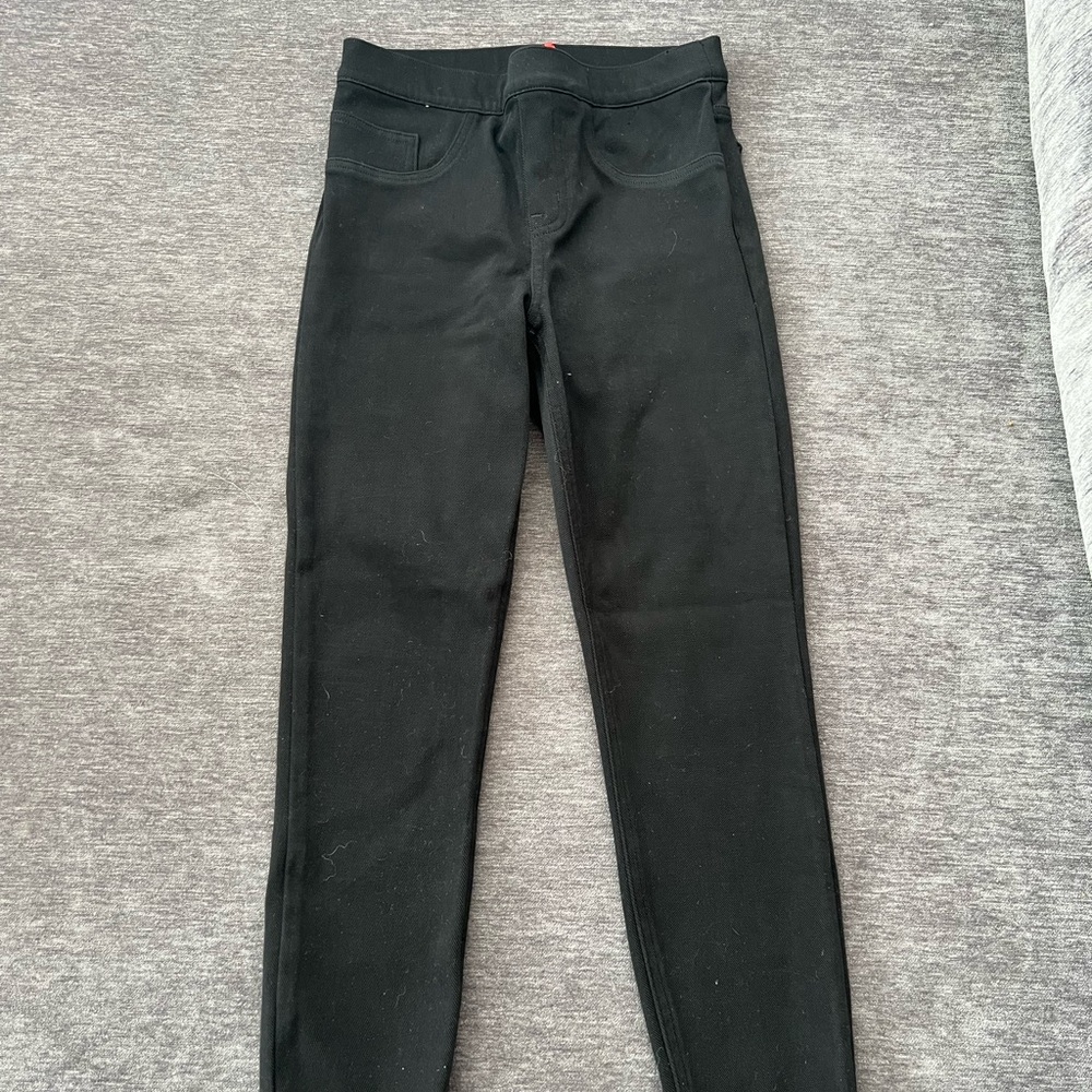 Spanx Jean-ish leggings ankle black petite S